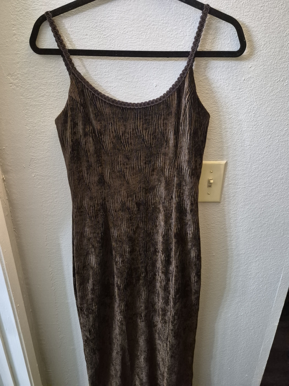 Scott McClintock Petite Brown Velvet Dress